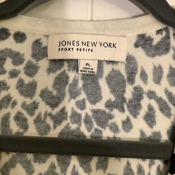 Jones New York Leopard print Cardigan - Picture 2 of 4
